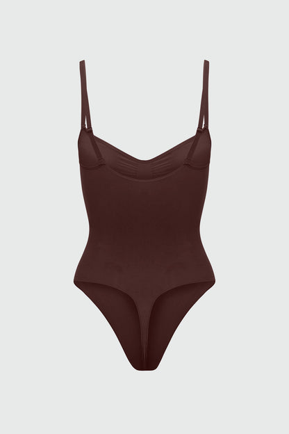 Nova Sculpt Seamless Strong Compression Thong Bodysuit - Coco