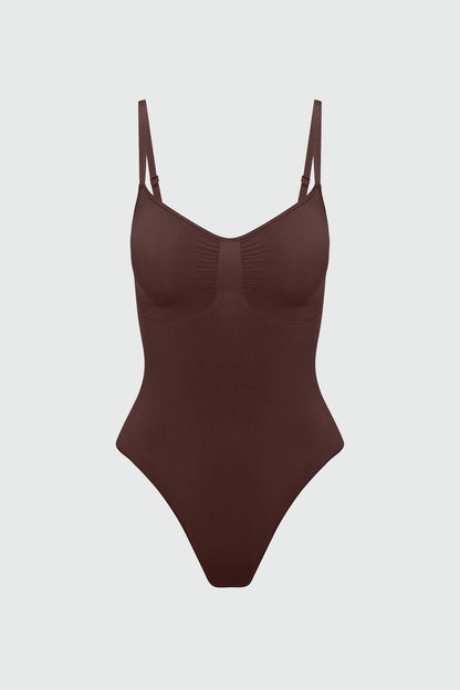Nova Sculpt Seamless Strong Compression Thong Bodysuit - Coco