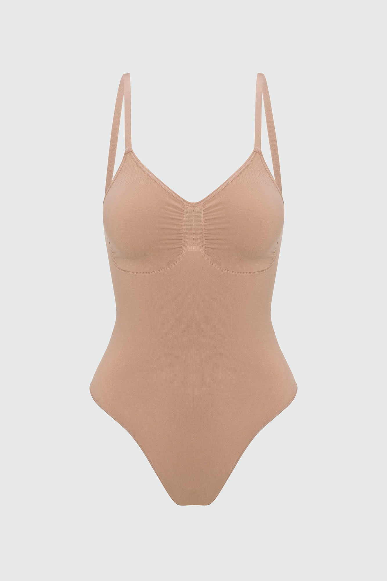 Nova Sculpt Seamless Strong Compression Low Back Thong Bodysuit - Nude