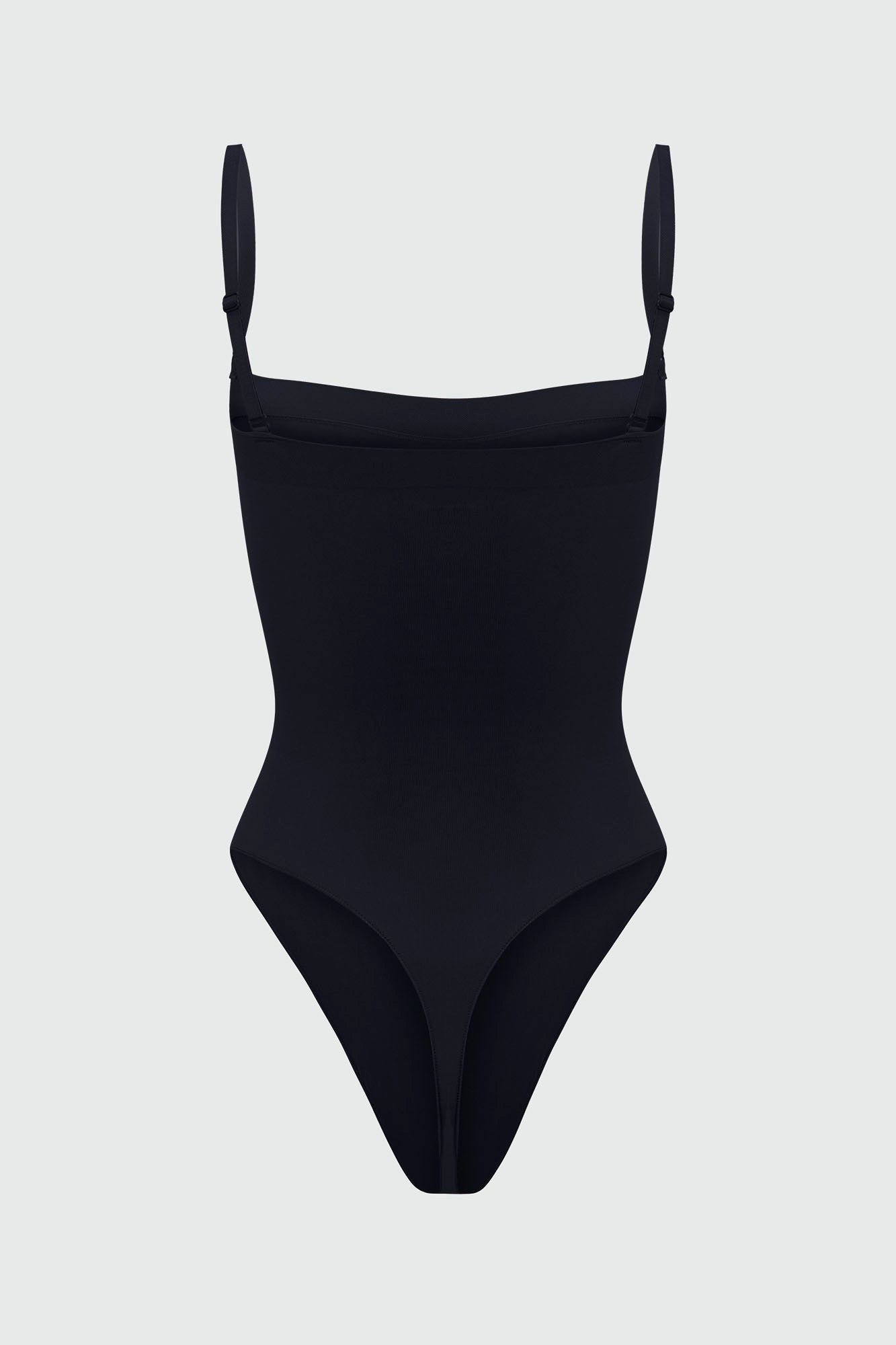 Nova Sculpt Seamless Strong Compression Strapless Thong Bodysuit - Black