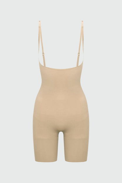 Nova Sculpt Seamless Strong Compression Butt Lifting Bodysuit - Sand