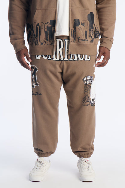 Scarface Tony Montana Jogger - Brown