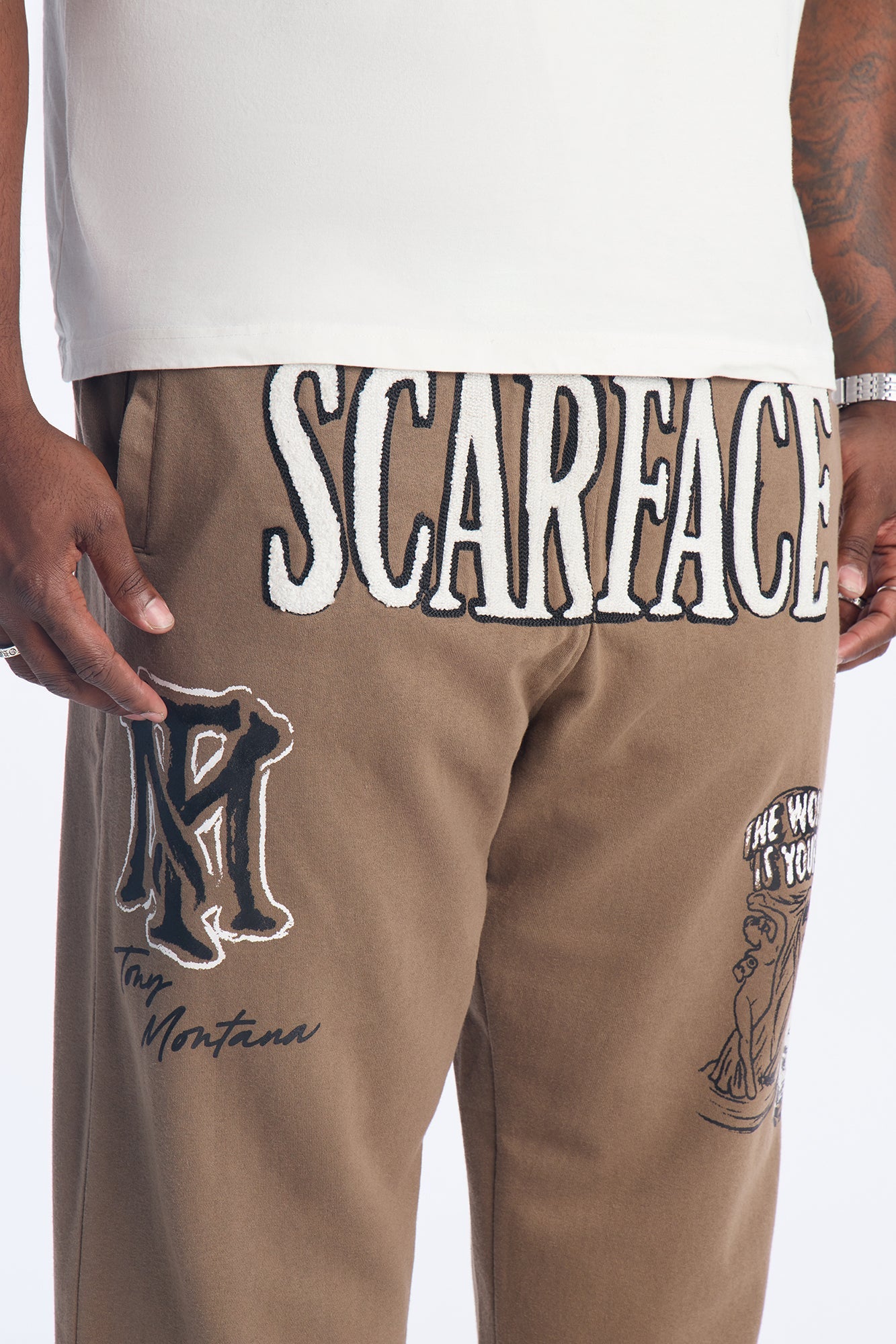Scarface Tony Montana Jogger - Brown