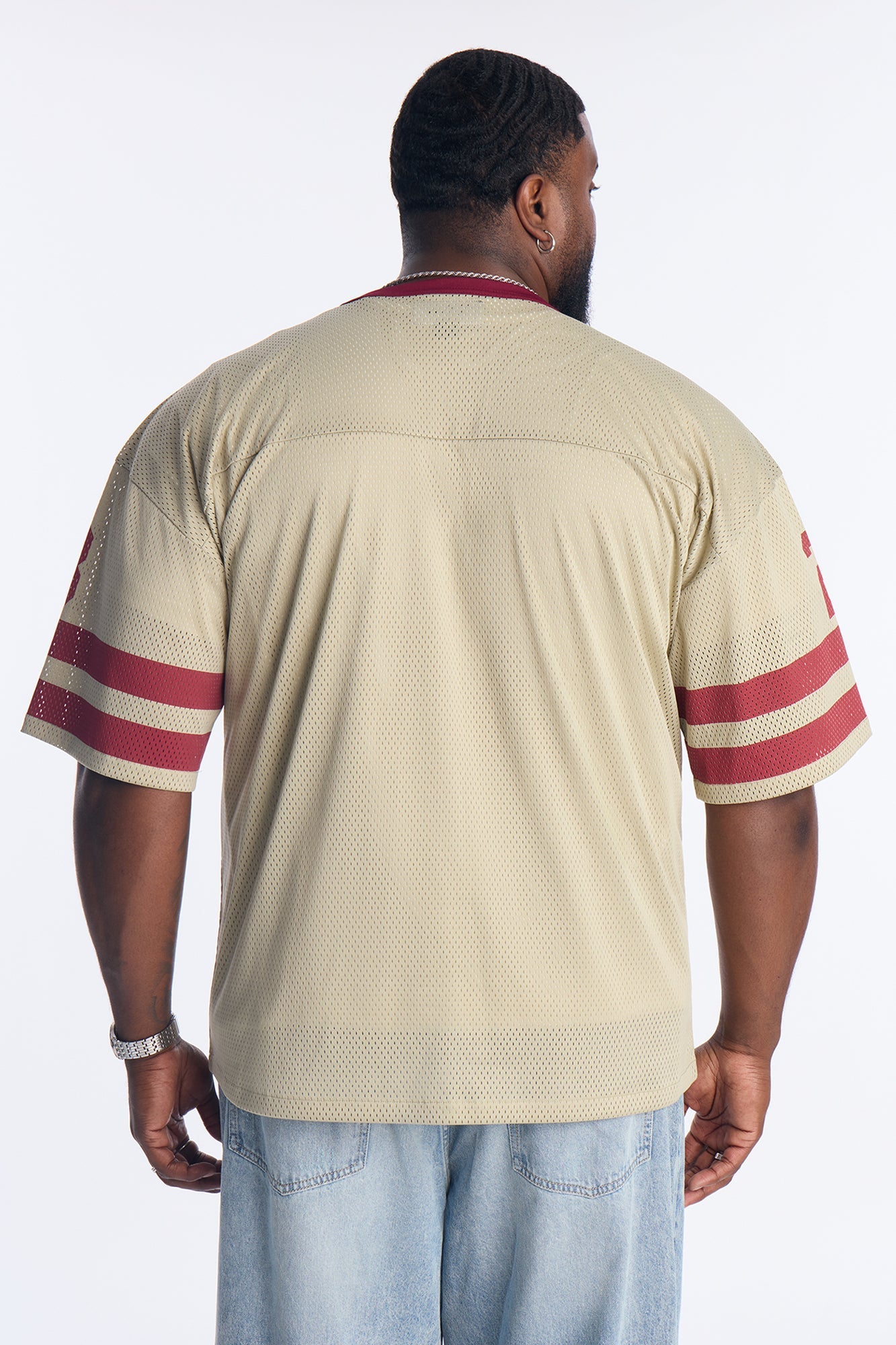 Disney Mickey 28 Football Jersey - Cream