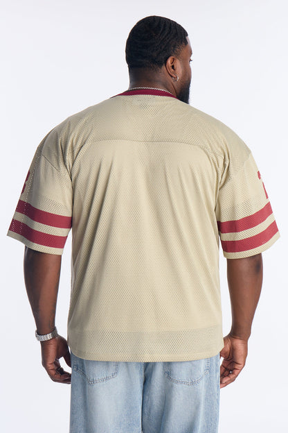 Disney Mickey 28 Football Jersey - Cream