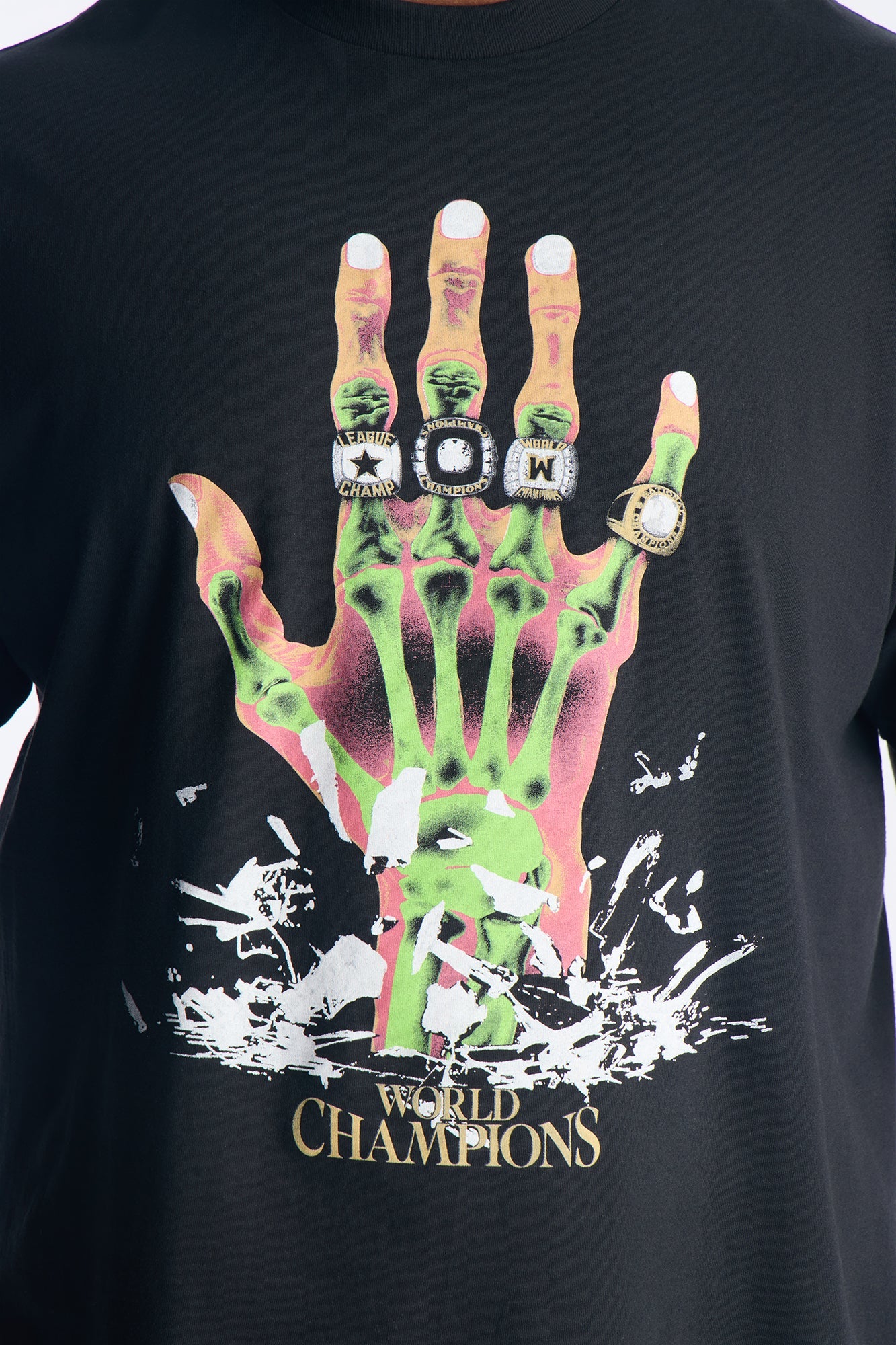 Forever World Champs Short Sleeve Tee - Black Wash