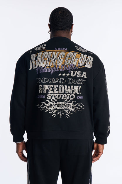 Speedway Studio Crewneck Sweatshirt - Black