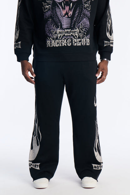 Speedway Studio Raw Sweatpants - Black