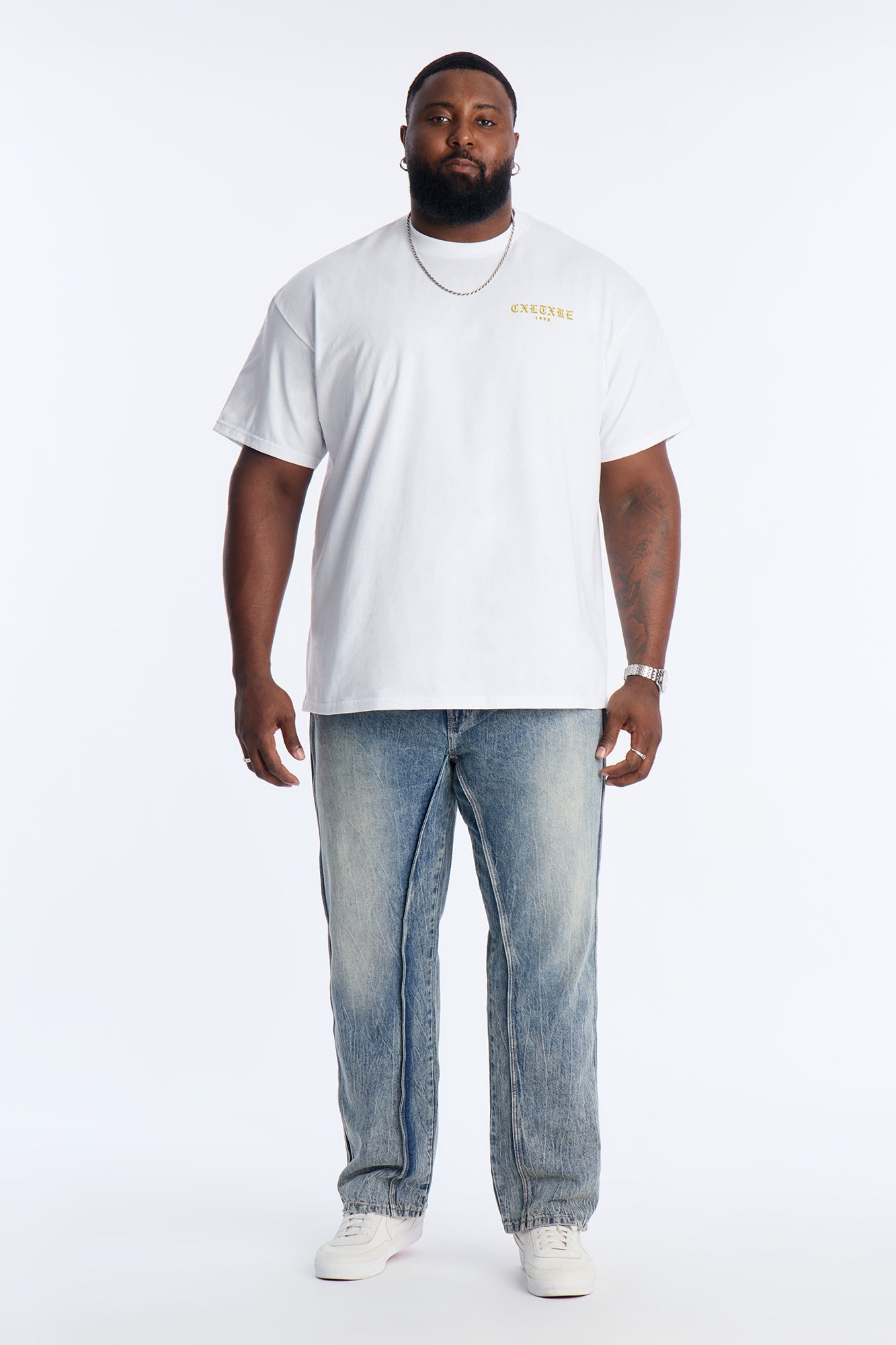 Risen From The Streets Bear Short Sleeve Tee - White