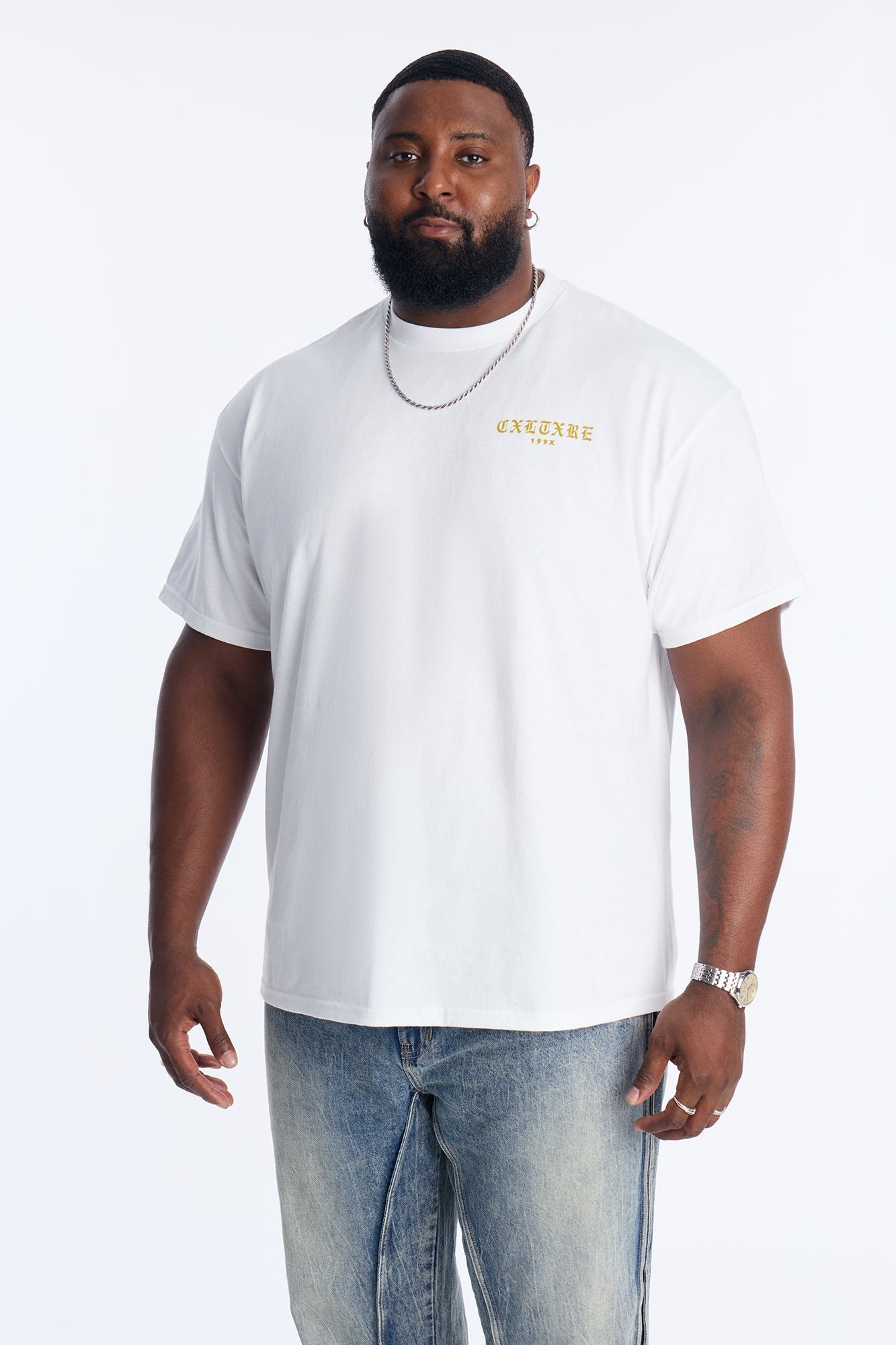 Risen From The Streets Bear Short Sleeve Tee - White