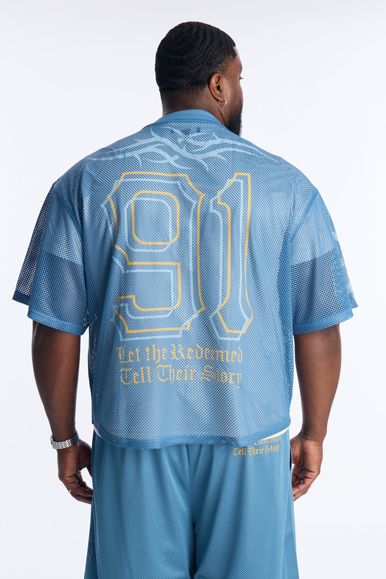 Redemption Legacy Mesh Crewneck - Blue