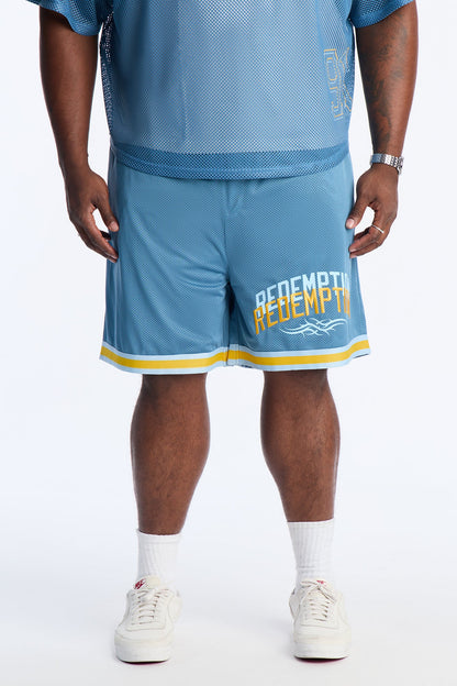 Redemption Legacy Mesh Short - Blue/combo