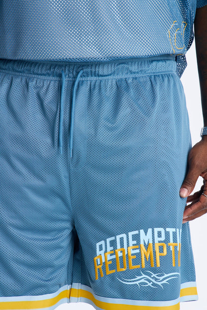 Redemption Legacy Mesh Short - Blue/combo