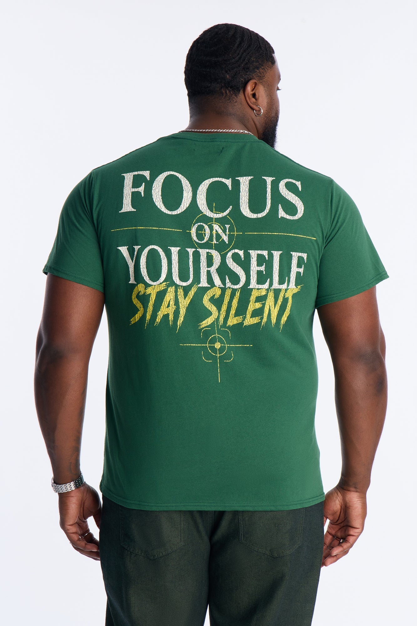 Focus On Yourself Short Sleeve Tee - Hunter Green