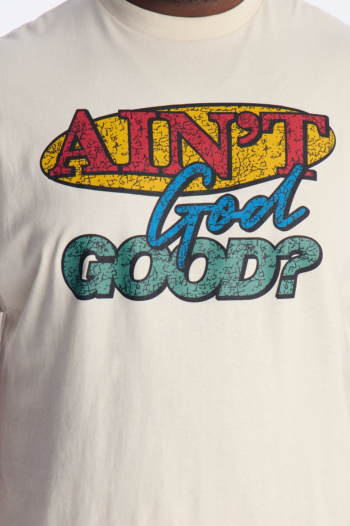 Aint God Good Short Sleeve Tee - Cream