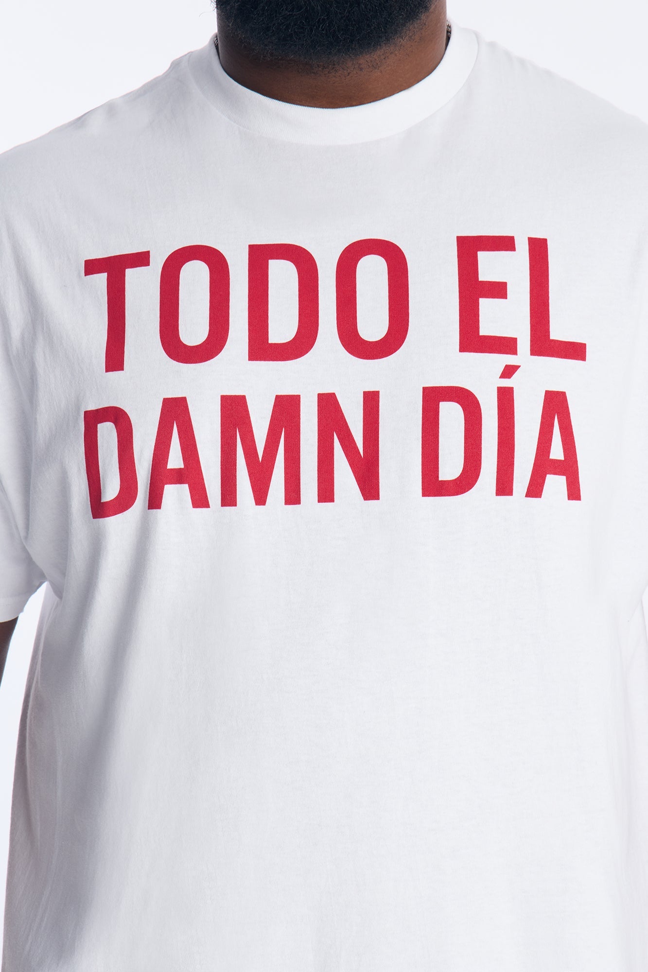 Todo El Damn Dia Short Sleeve Tee - White