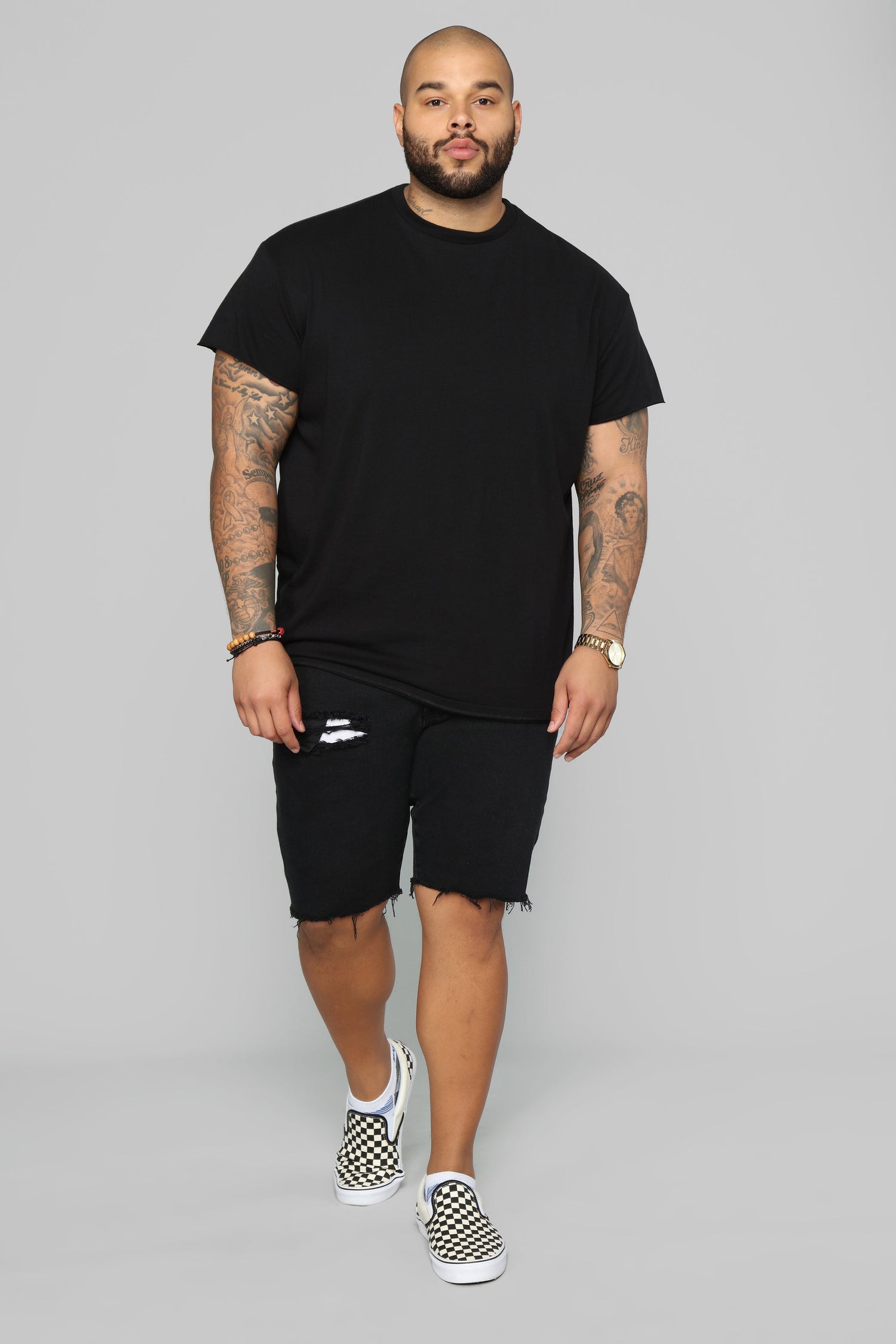 Earl Denim Shorts - Black