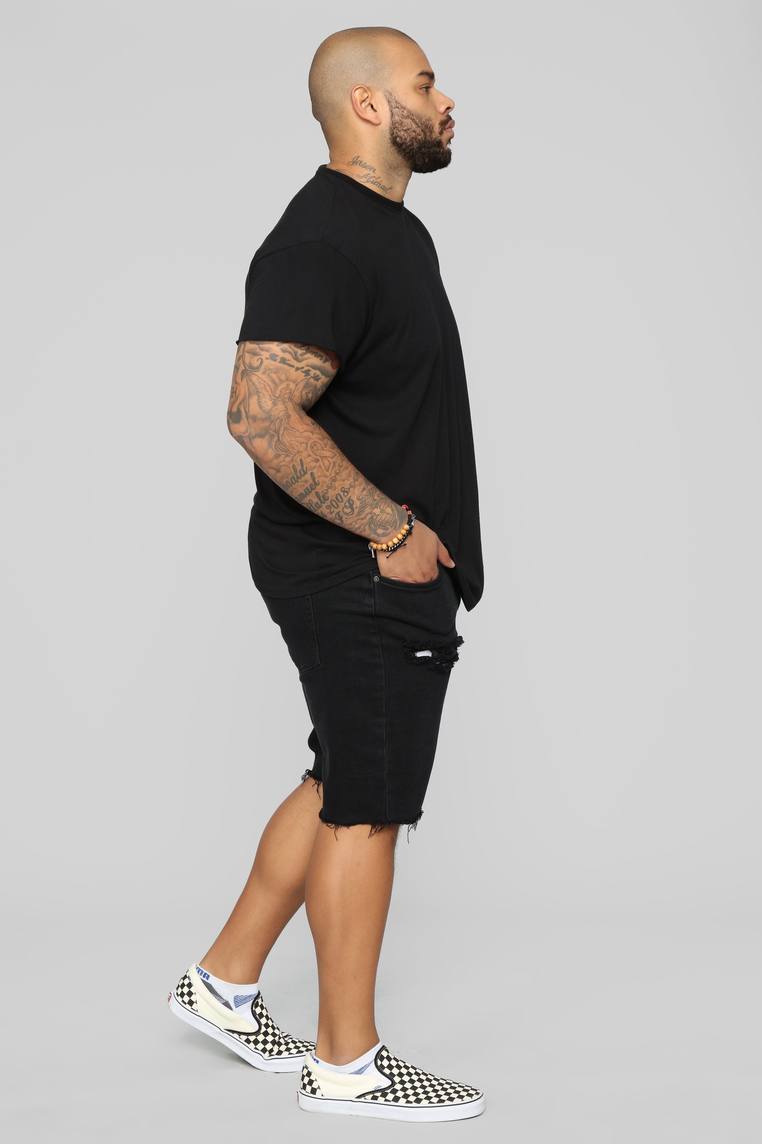 Earl Denim Shorts - Black