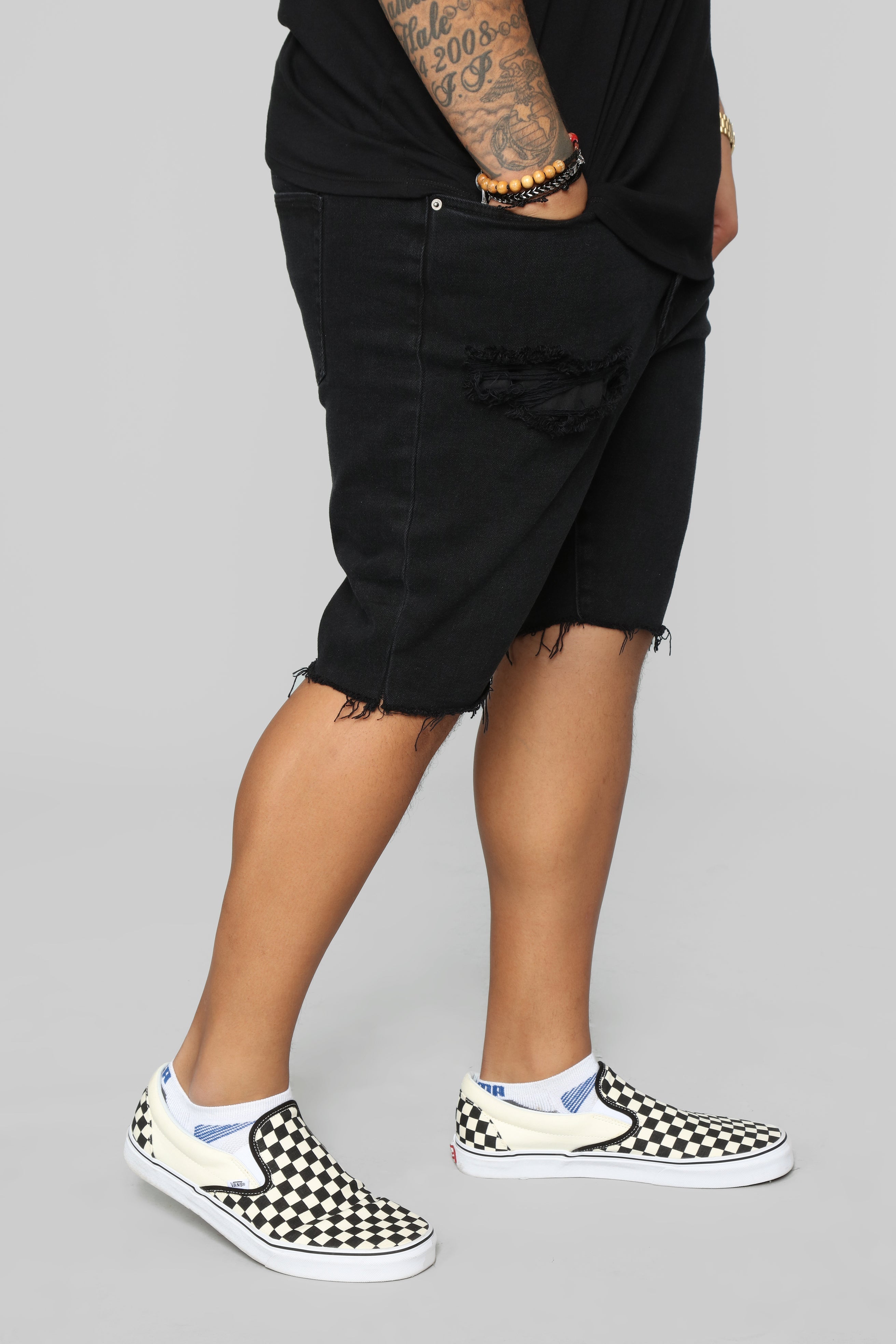 Earl Denim Shorts - Black