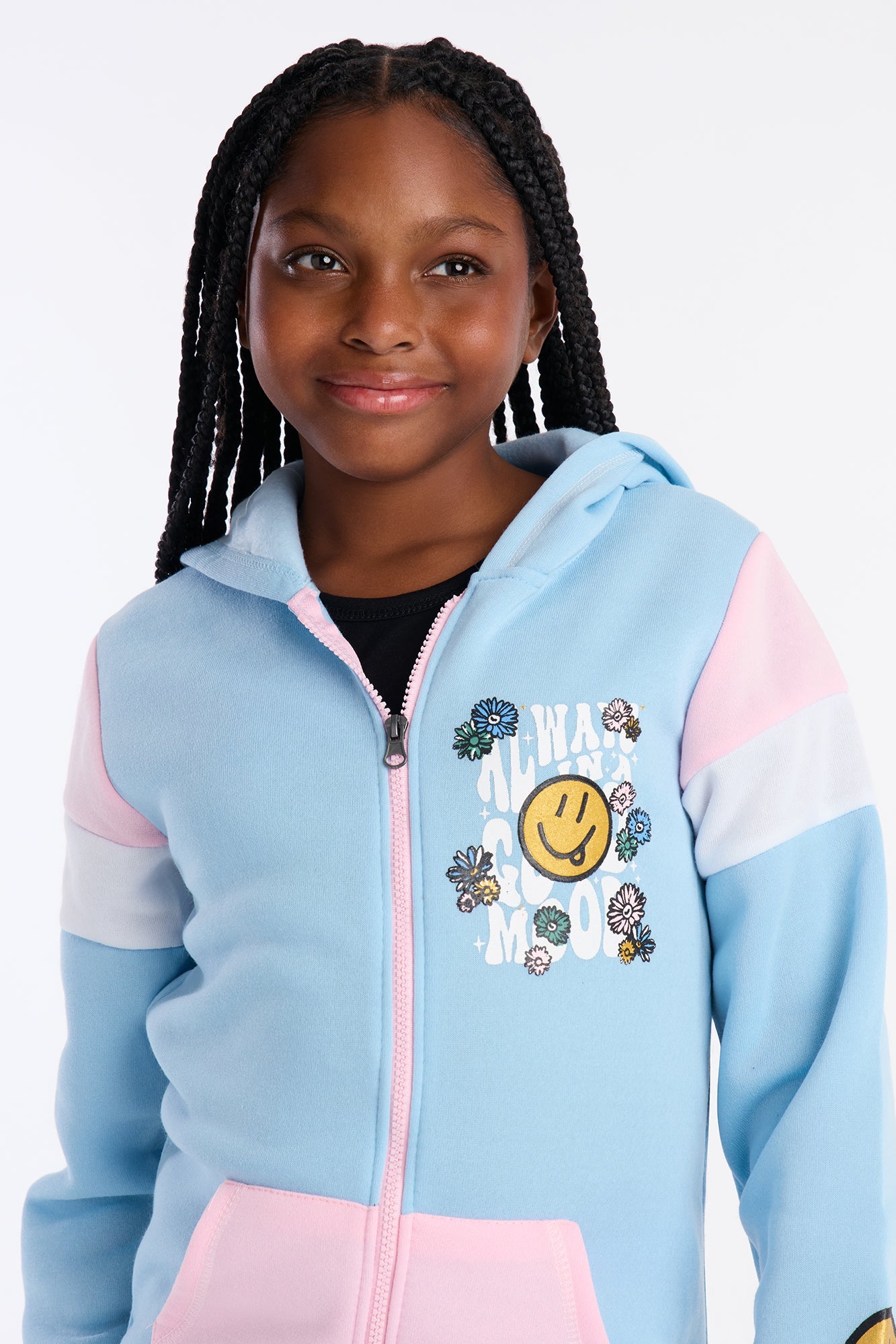 Mini Always In A Good Mood Jogger Pant Set - Blue/combo