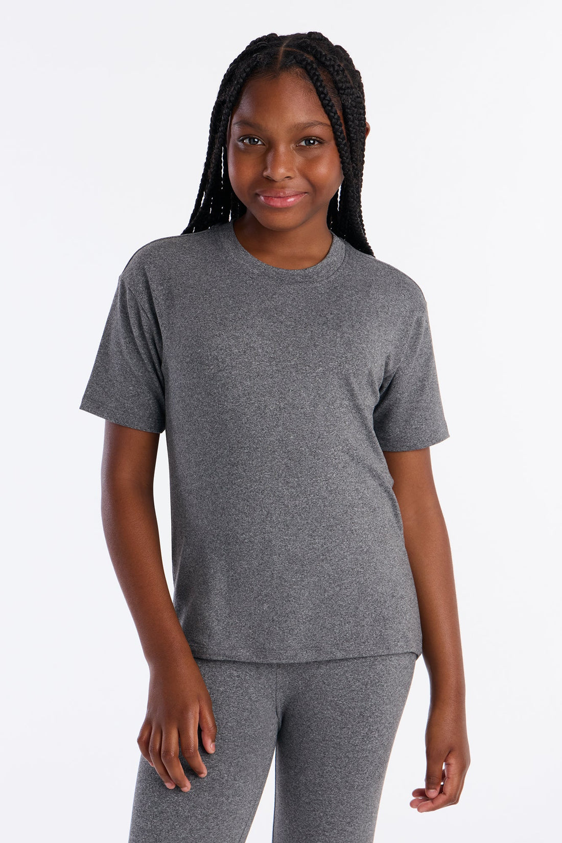 Mini Weekend Vibes Legging Set II - Charcoal