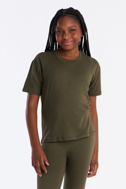 Mini Weekend Vibes Legging Set II - Olive