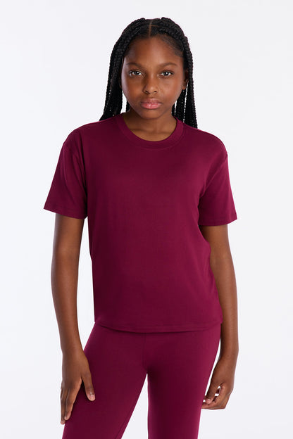Mini Weekend Vibes Legging Set II - Wine
