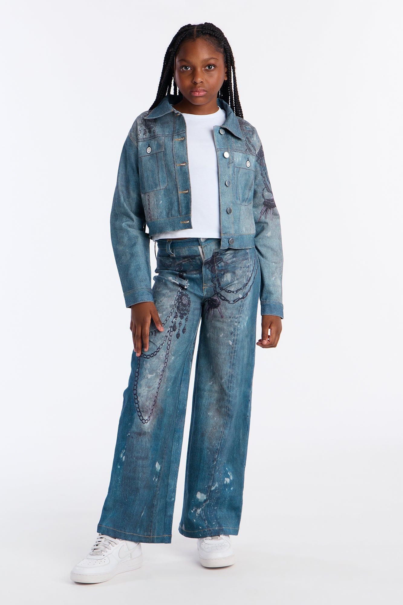 Mini Wanted More Denim Jacket - Medium Wash