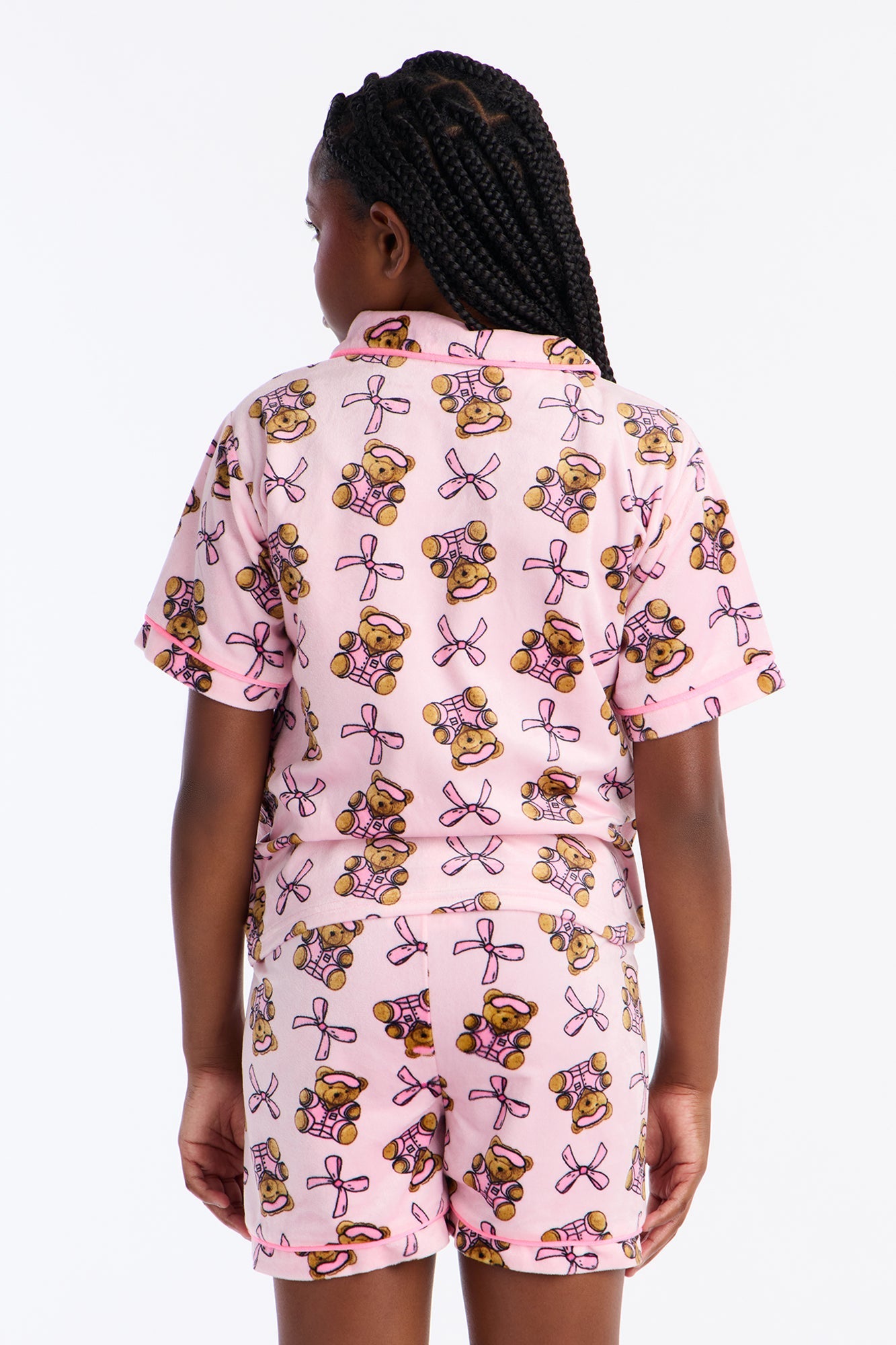 Mini Born To Snuggle Short Set - Pink