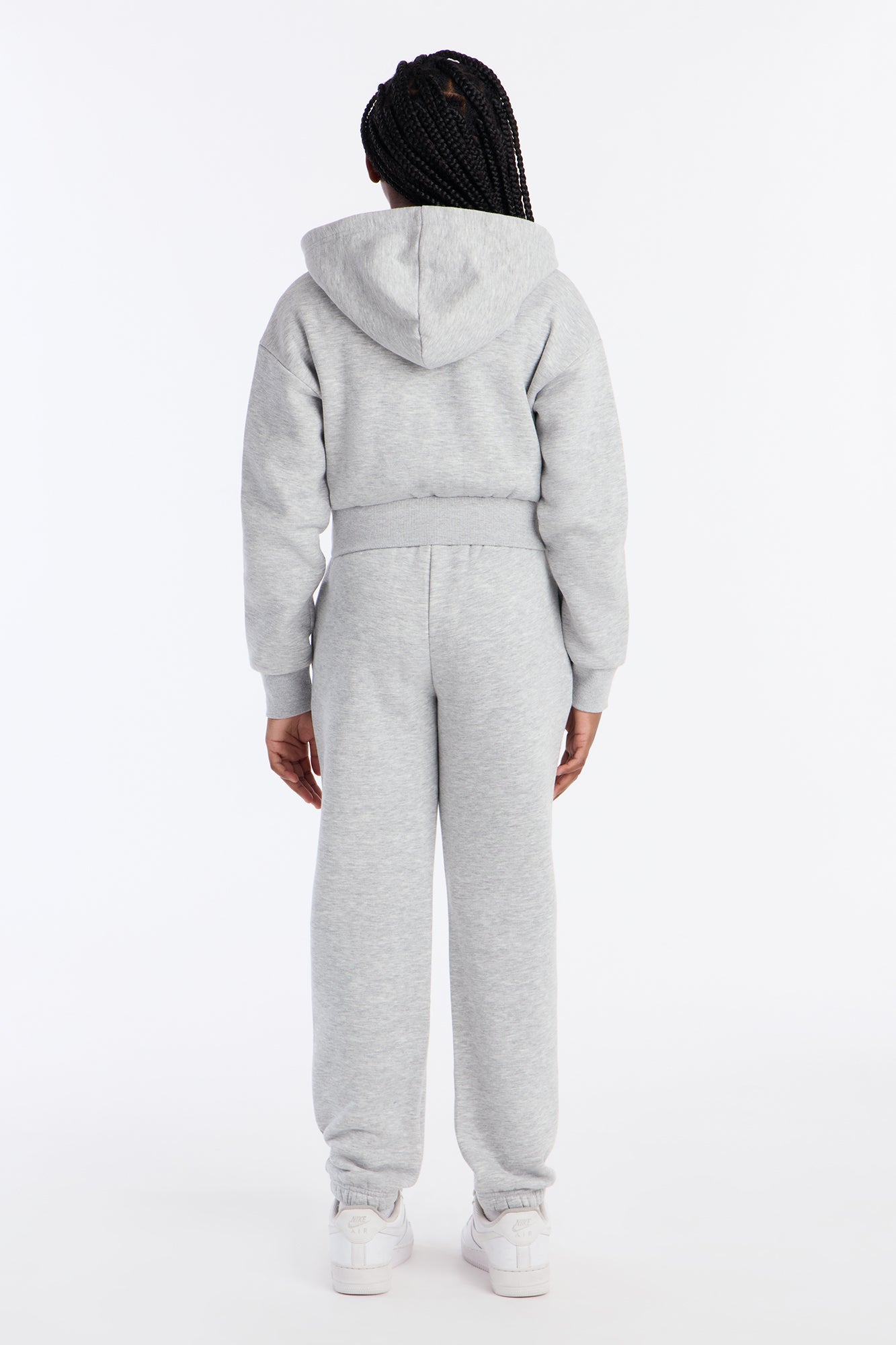 Mini Brianna Jogger Pant Set II - Heather Grey