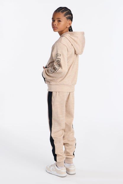 Mini Living Legend Fleece Jogger Pant Set - Sand