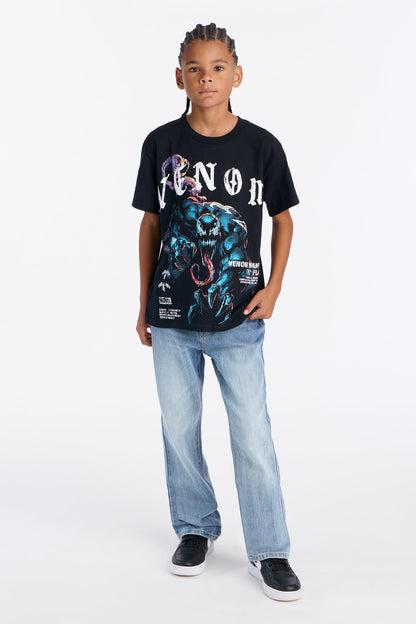 Mini Venom Came To Play Oversized Short Sleeve Tee - Black
