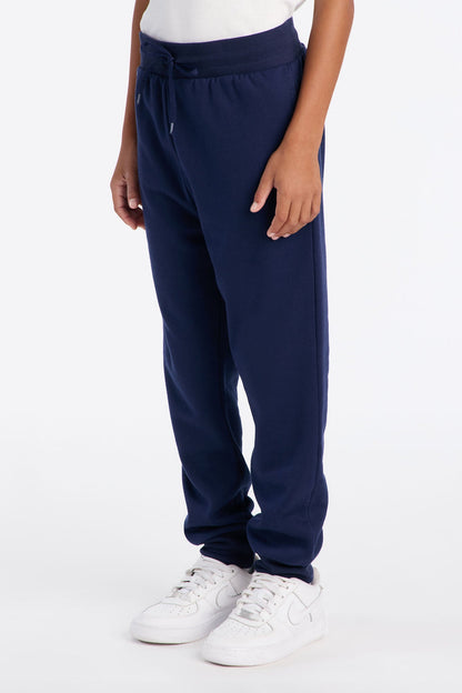 Mini Confidence Is Key Fleece Joggers - Navy