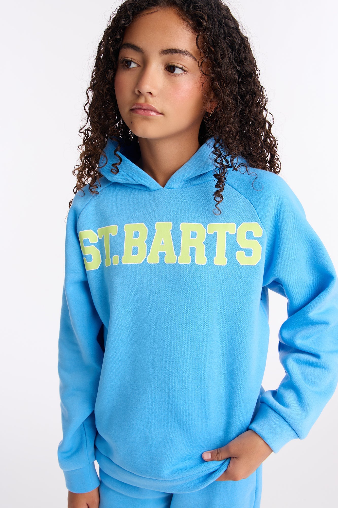 Mini Coastal Chill Hoodie Pant Set - Blue