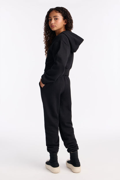 Mini Brianna Jogger Pant Set - Black