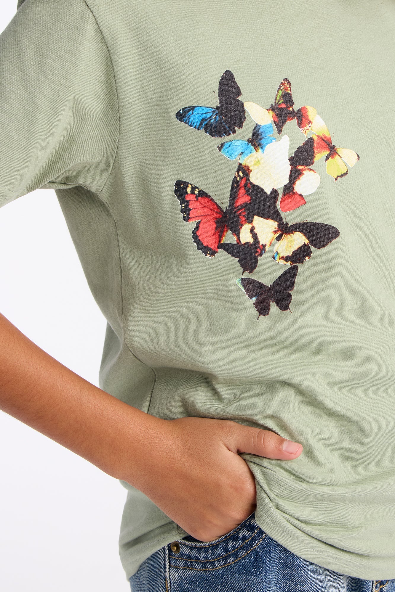 Mini Dream State Short Sleeve Tee - Sage