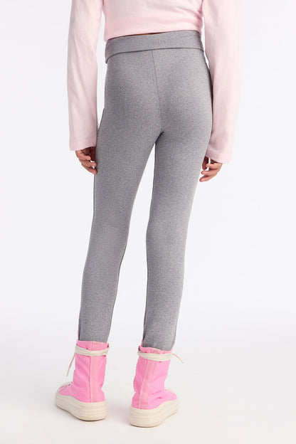 Mini Heart To Heart Leggings - Heather Grey