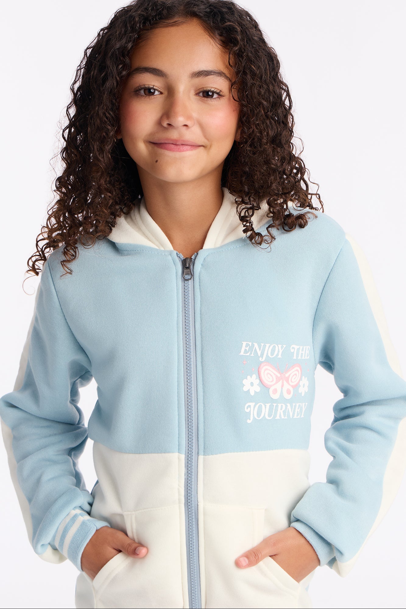 Mini Enjoy The Journey Pant Set - Blue/combo