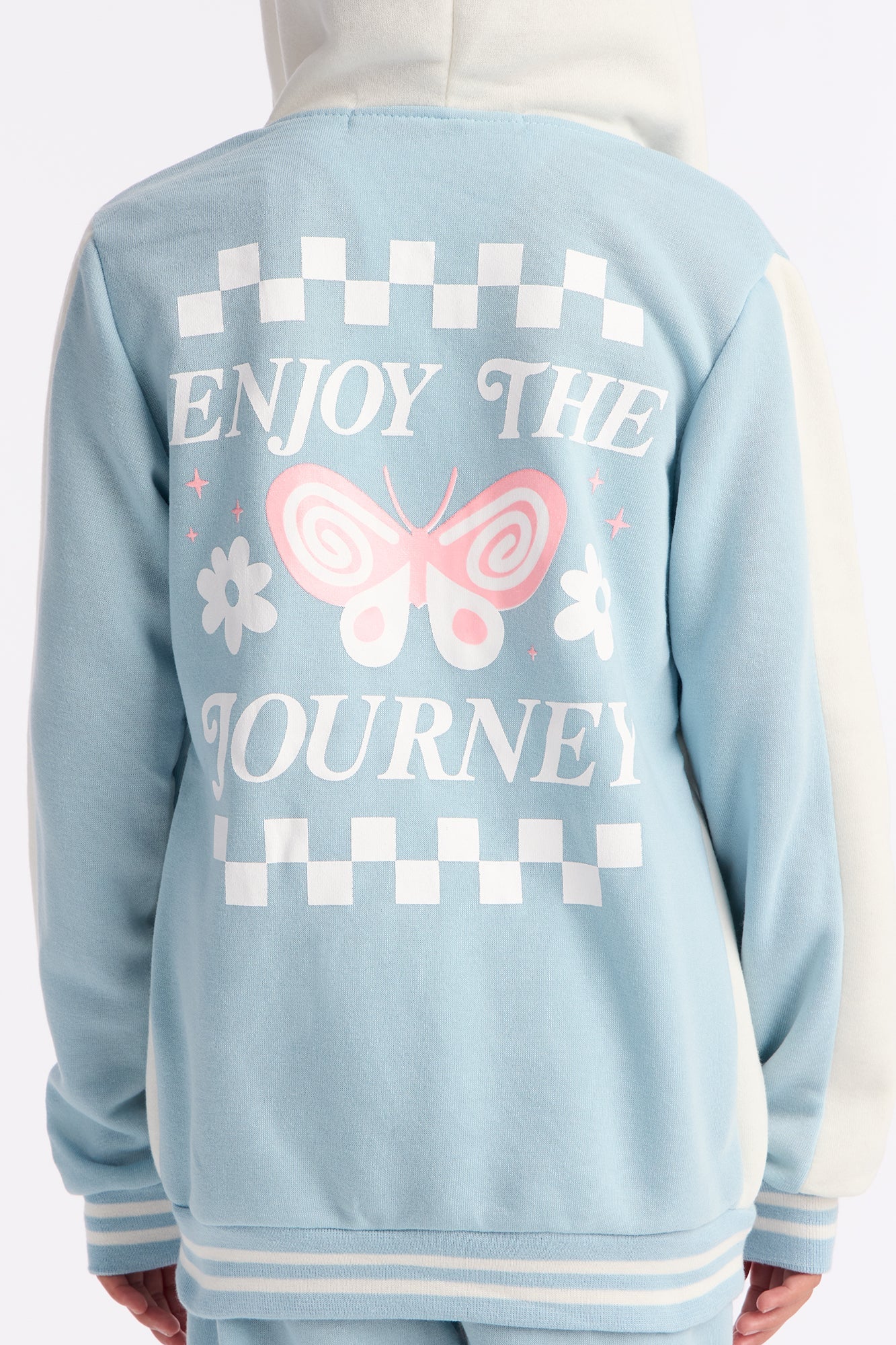 Mini Enjoy The Journey Pant Set - Blue/combo