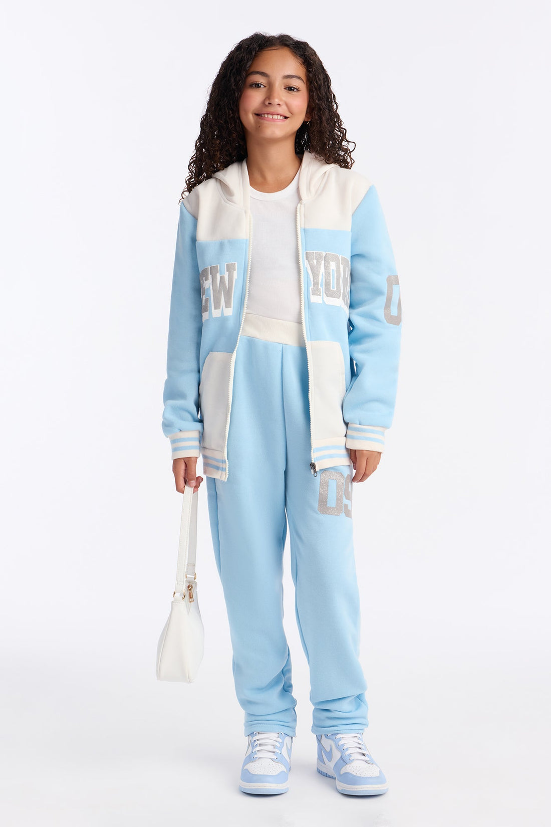 Mini New York 09 Jogger Pant Set - Blue/combo