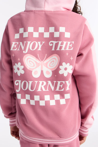 Mini Enjoy The Journey Pant Set - Mauve/combo