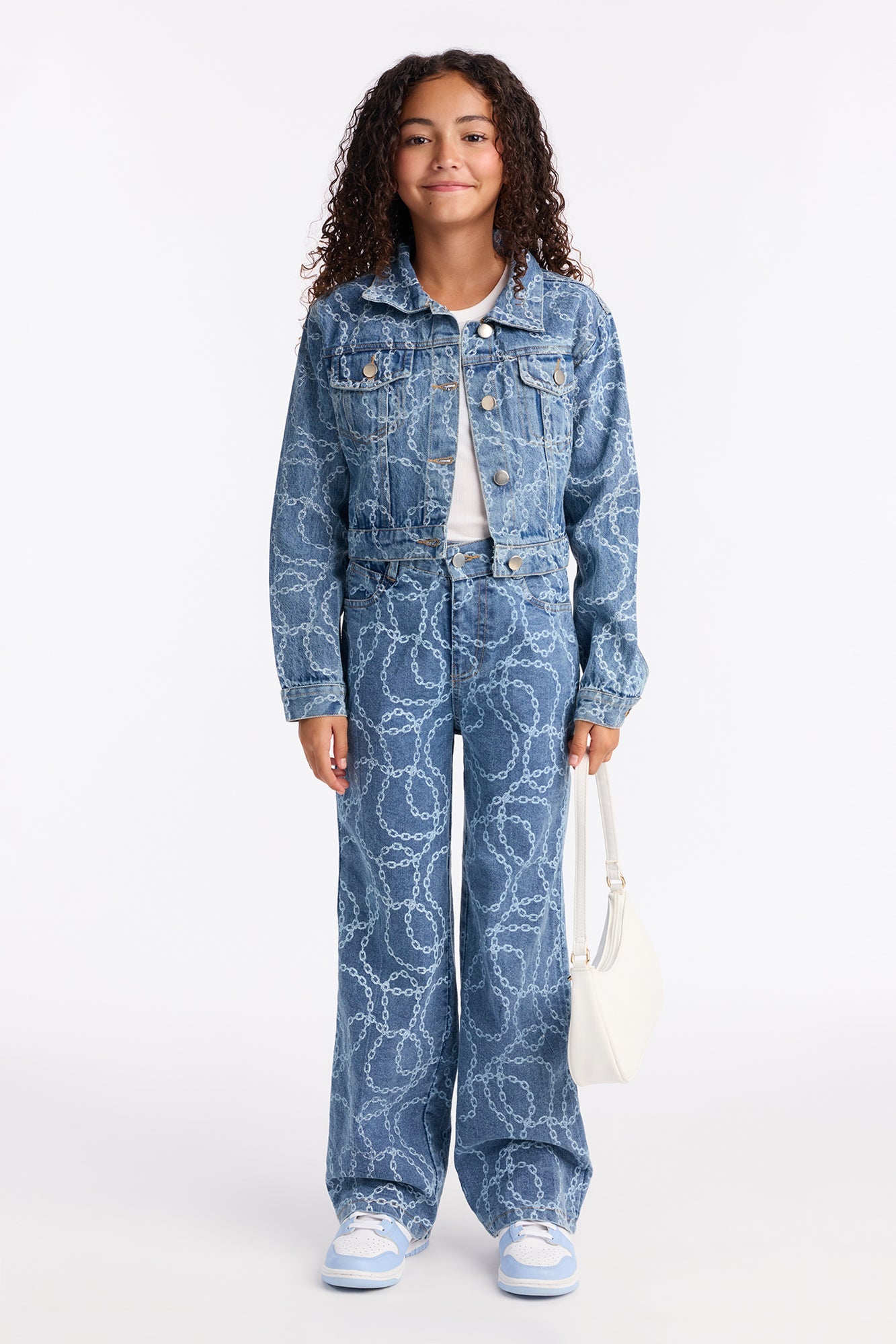 Mini All About My Drip Denim Jacket - Light Wash