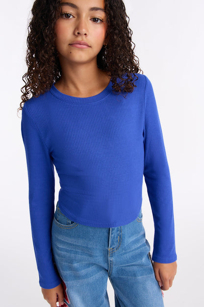 Mini Jaclyn Long Sleeve Top - Royal