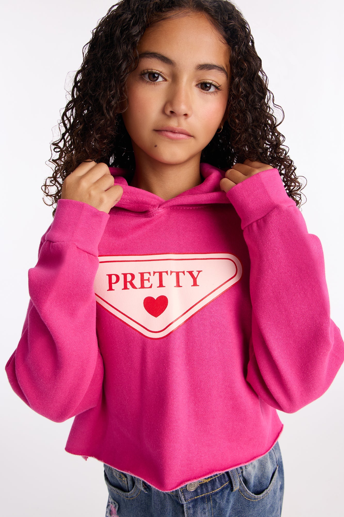 Mini Pretty Girl Things Hoodie - Hot Pink