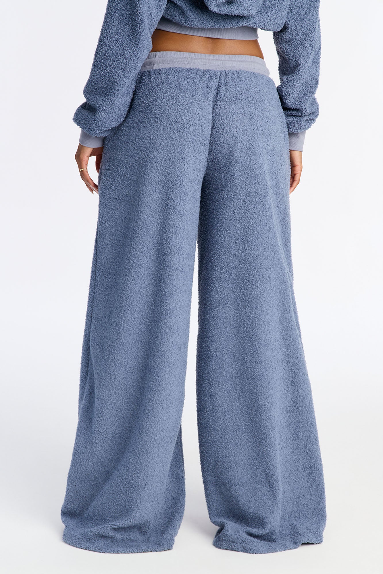 Lyla Sherpa Lounge Pant - Slate Blue
