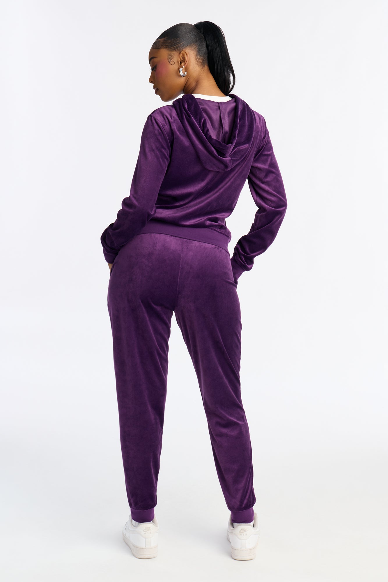 The Original Trendsetter Velour Set - Plum