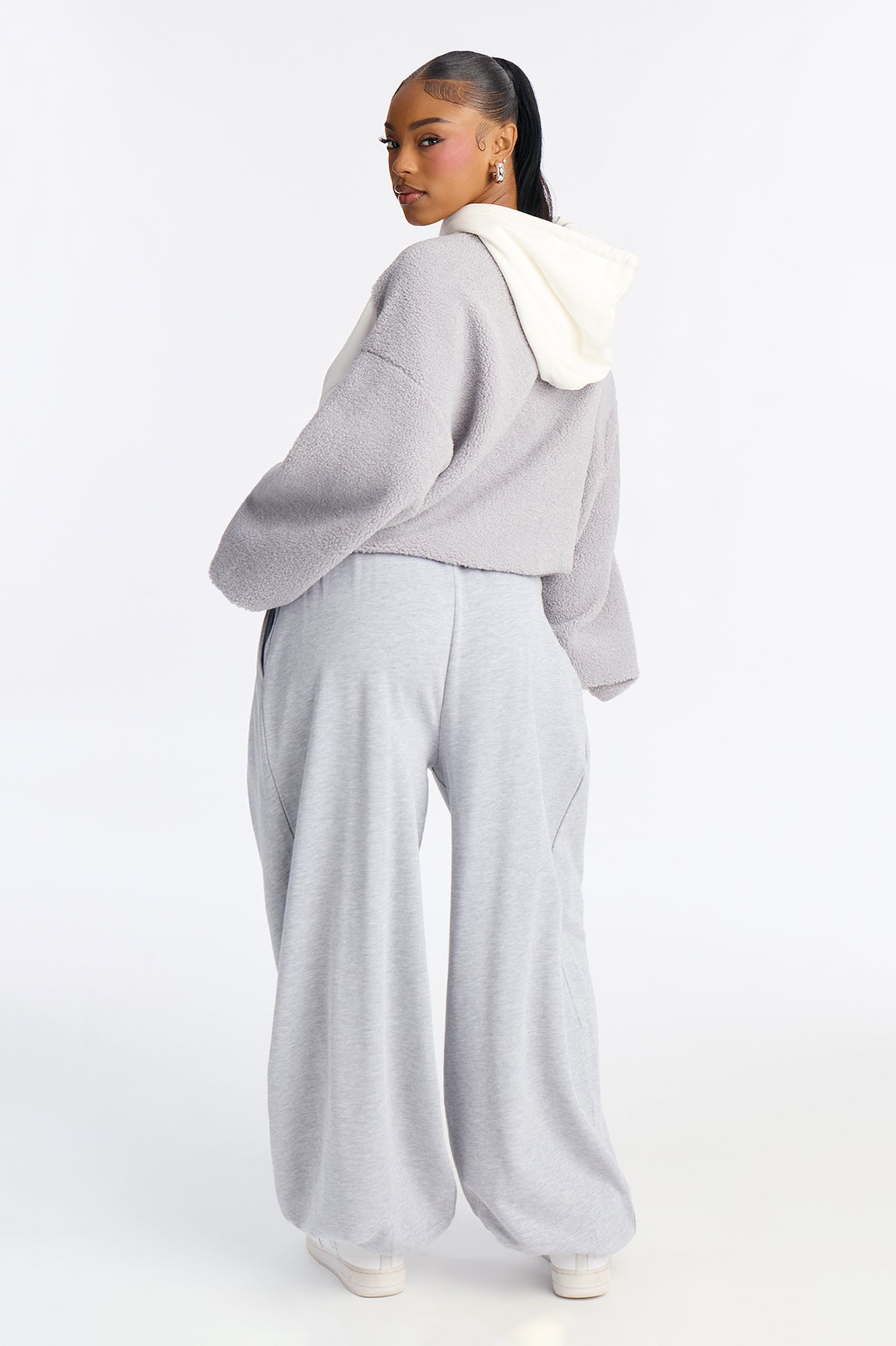 Unwind Mode Pant Set - Grey/combo