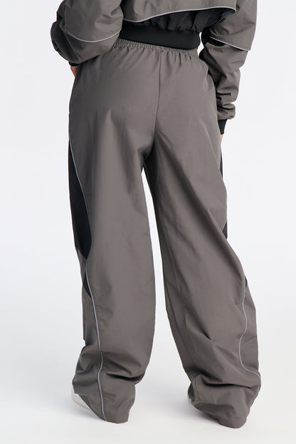 Set The Trend Windbreaker Pants 33 - Charcoal/combo