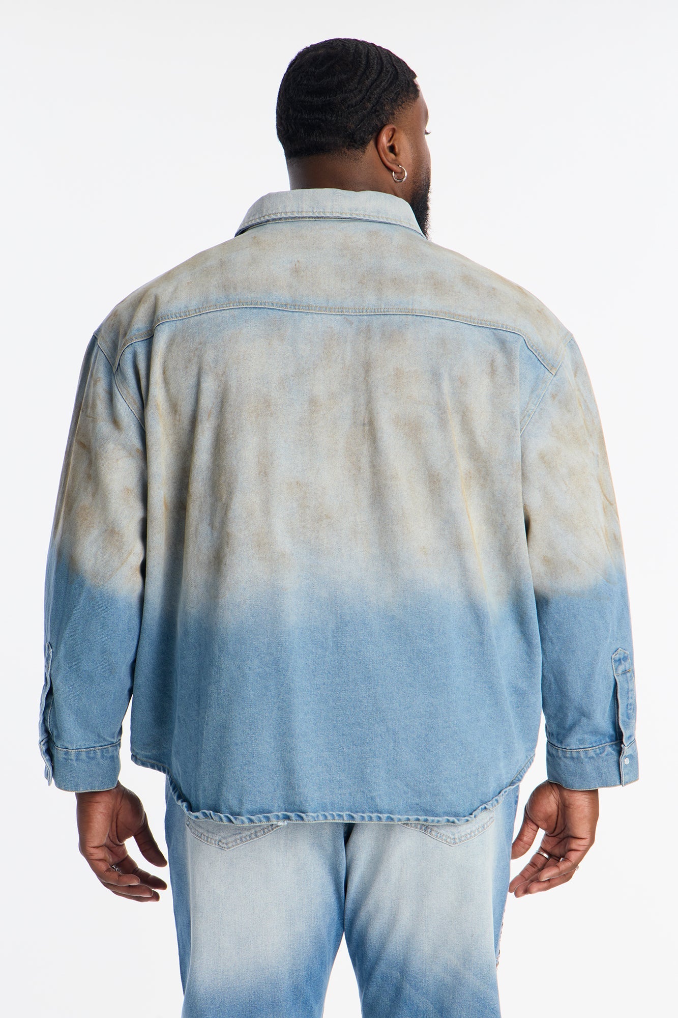 Rust Rider Denim Button Up Shirt - Vintage Blue Wash