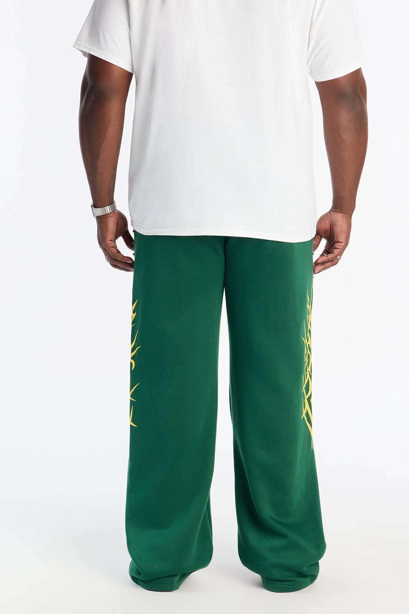 Rhinestone Tribe Sweatpants - Green
